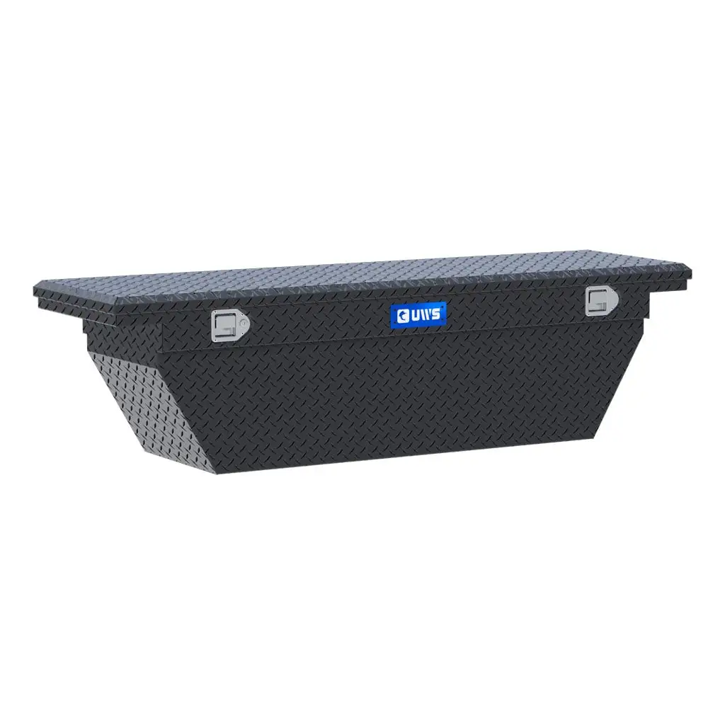 Matte Black Aluminum 69" Deep Angle Tool Box, Low Profile (Heavy Packaging)