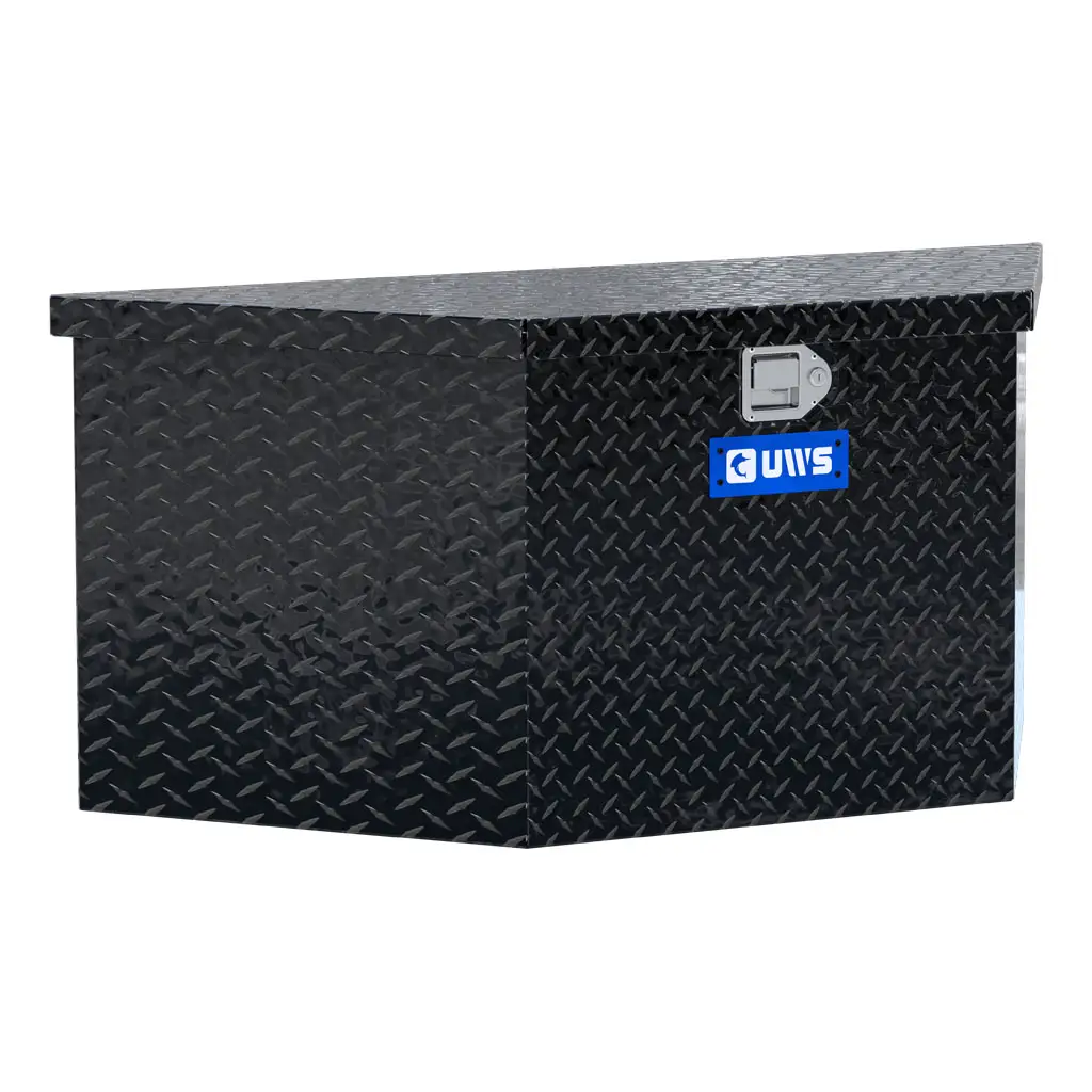 Gloss Black Aluminum 49" Trailer Tongue Box (Heavy Packaging)
