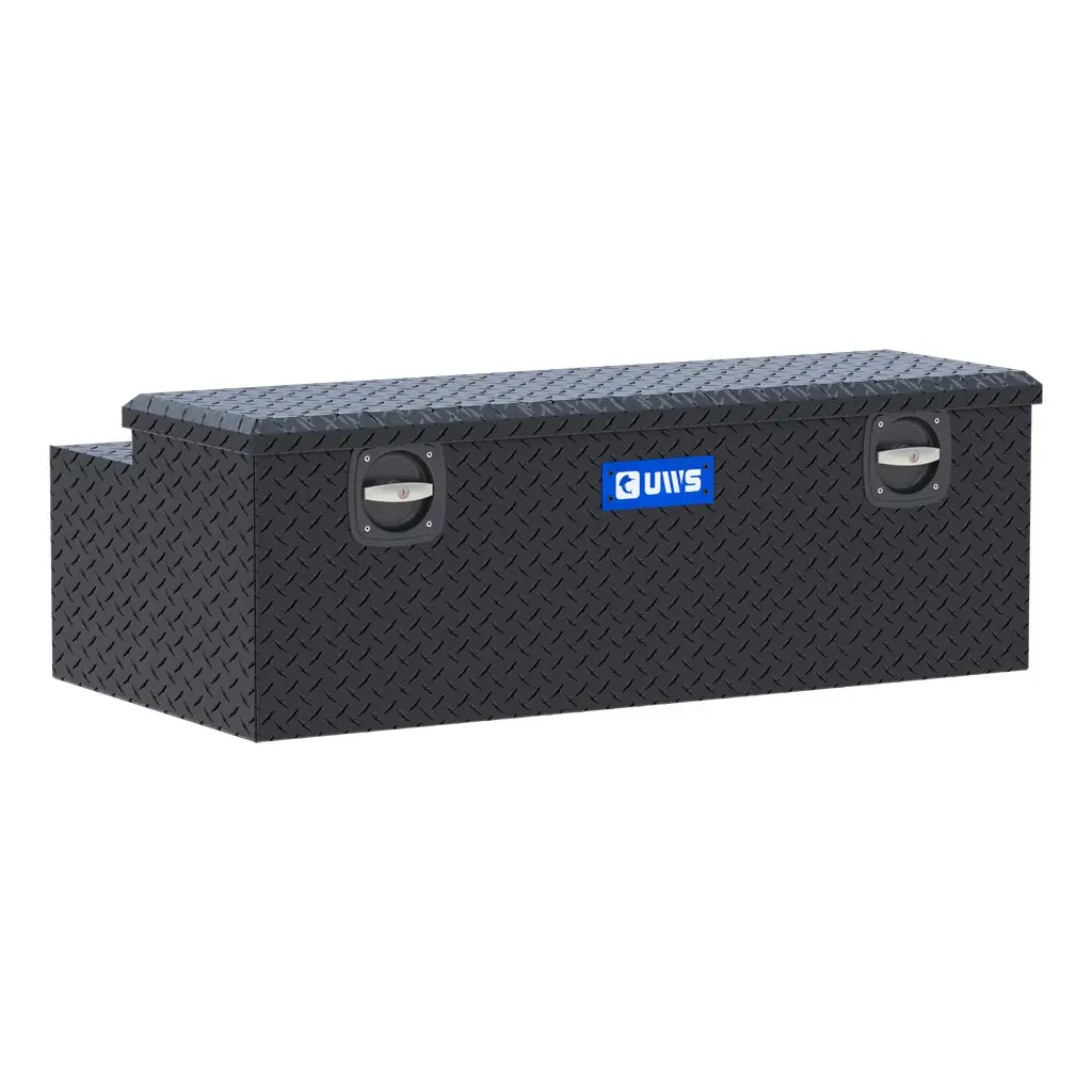 Matte Black Aluminum Secure Lock 48" Under Tonneau Chest Box (Heavy Packaging)