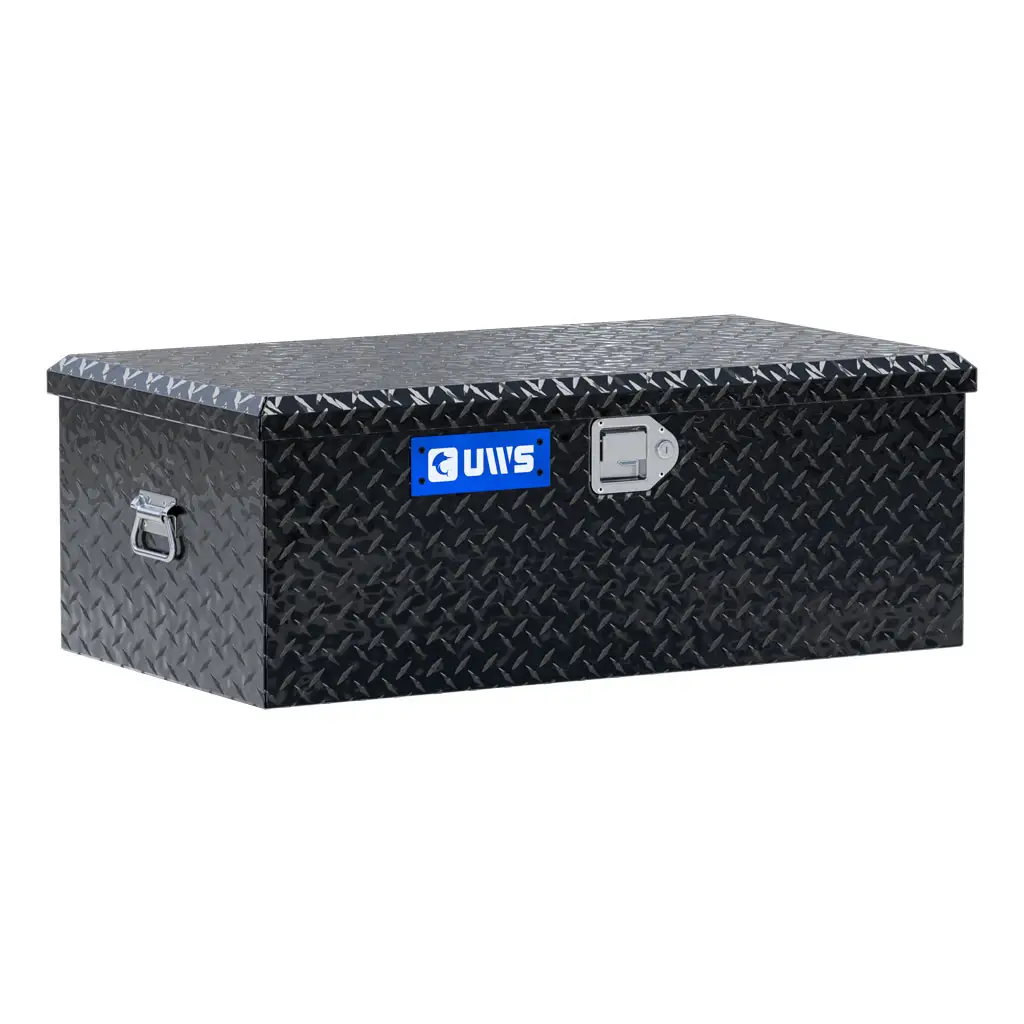 Gloss Black Aluminum 36" Foot Locker (LTL Shipping Only)