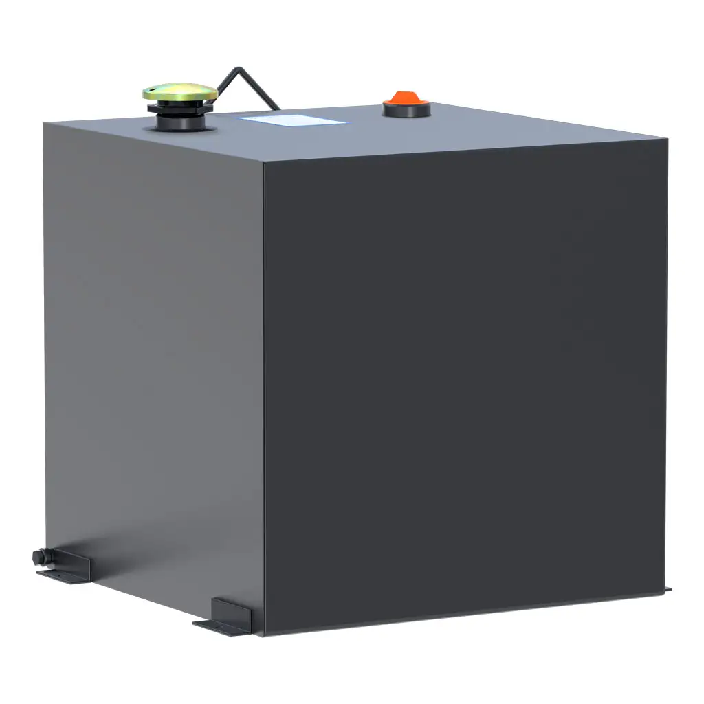 Matte Black 53-Gallon Rectangle Steel Transfer Tank