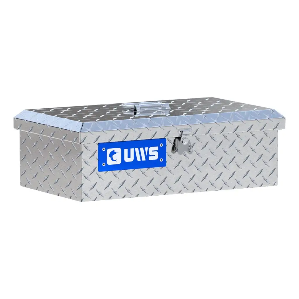 Bright Aluminum Tote Box (LTL Shipping Only)