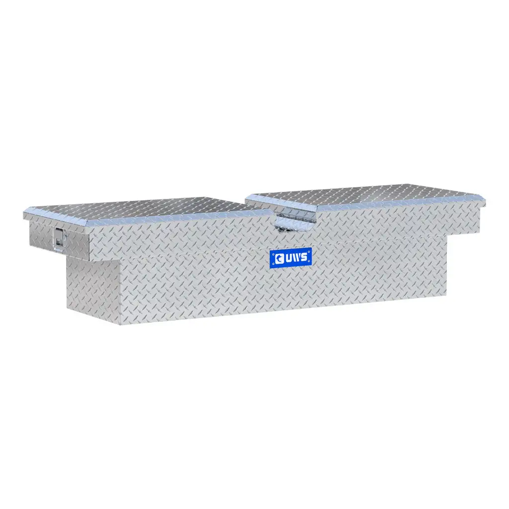 Bright Aluminum 63" Gull Wing Crossover Truck Tool Box (LTL Shipping Only)