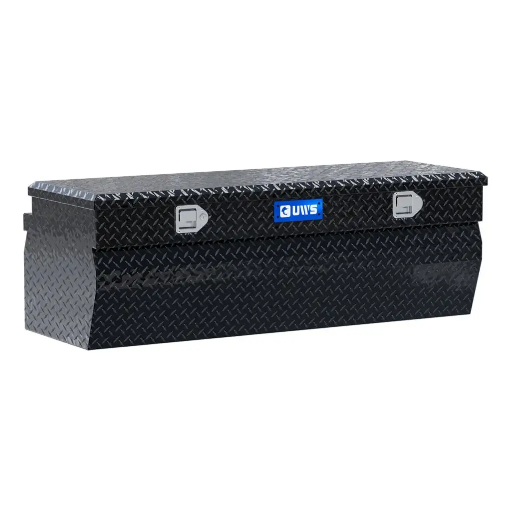 Gloss Black Aluminum 55" Wedge Utility Chest Box (LTL Shipping Only)