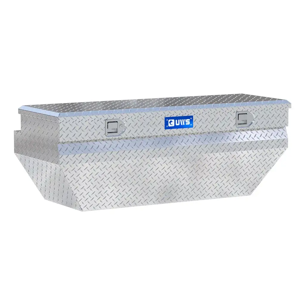 Bright Aluminum 55" Wedged Angled Utility Chest Box (LTL Shipping Only)