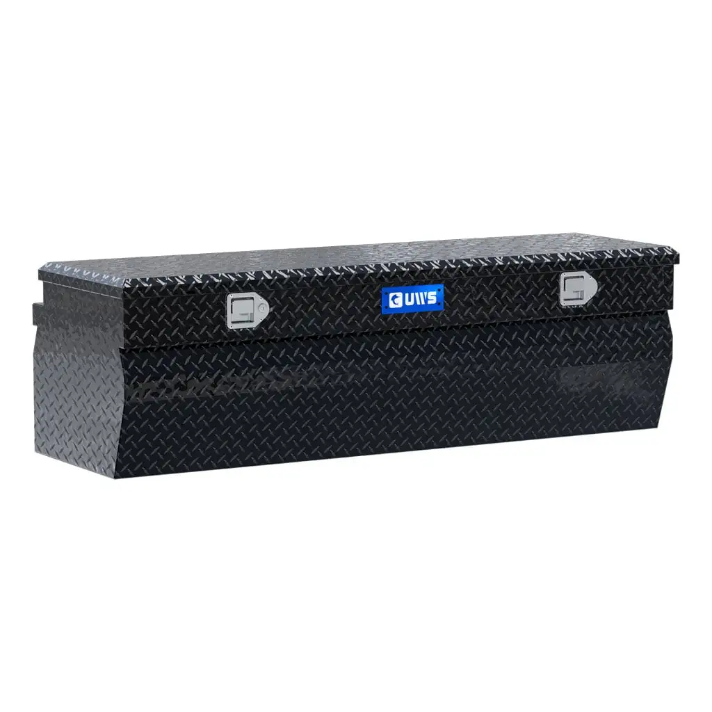Gloss Black Aluminum 60" Wedge Utility Chest Box (LTL Shipping Only)