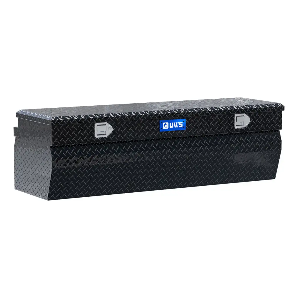 Gloss Black Aluminum 60" Wedge Utility Chest Box (LTL Shipping Only)