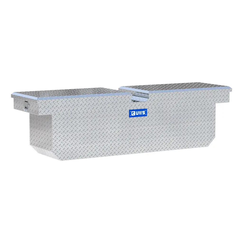 Bright Aluminum 72" Deep Gull Wing Crossover Truck Tool Box