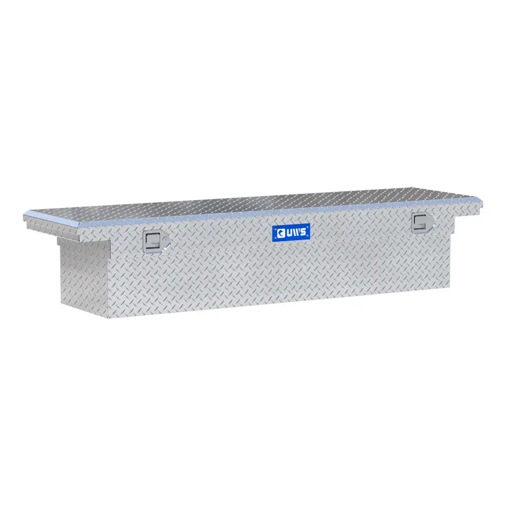 Bright Aluminum 72" Crossover Truck Tool Box, Low Profile (LTL Shipping Only)
