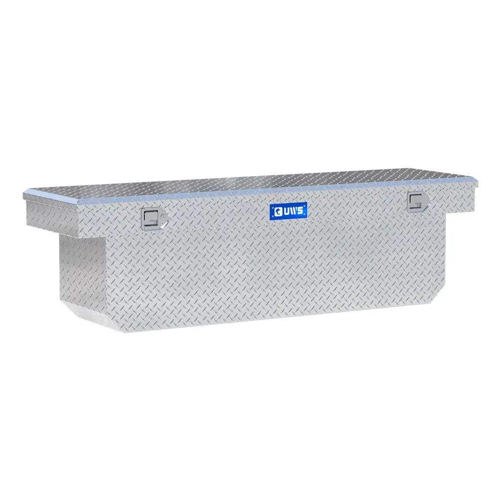 Bright Aluminum 72" Deep Angled Crossover Truck Tool Box