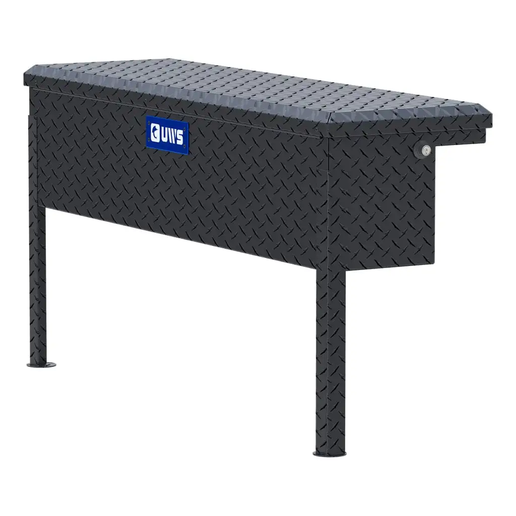Matte Black Aluminum 48" Truck Side Tool Box, Low Profile (LTL Shipping Only)