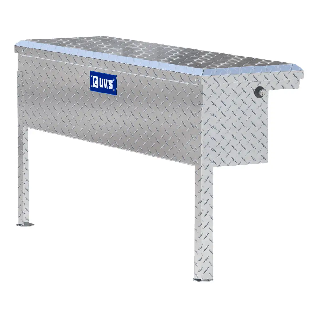 Bright Aluminum 48" Truck Side Tool Box with Low Profile (LTL Shipping Only)