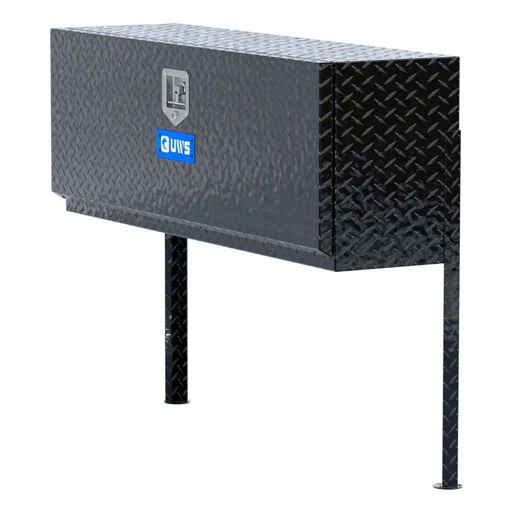 Gloss Black Aluminum 48" Single-Door Topside Truck Tool Box (LTL Shipping Only)