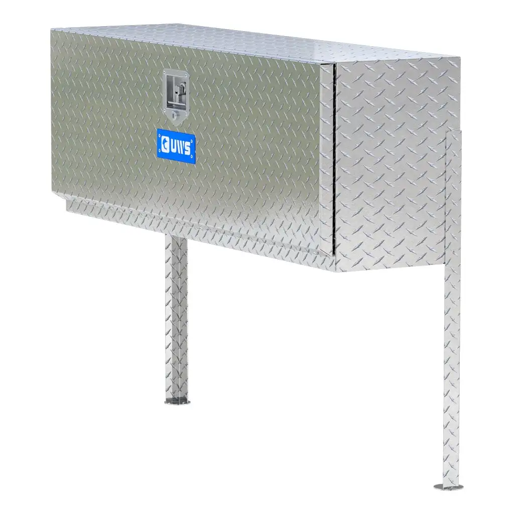 Bright Aluminum 48" Single-Door Topside Truck Tool Box (LTL Shipping Only)