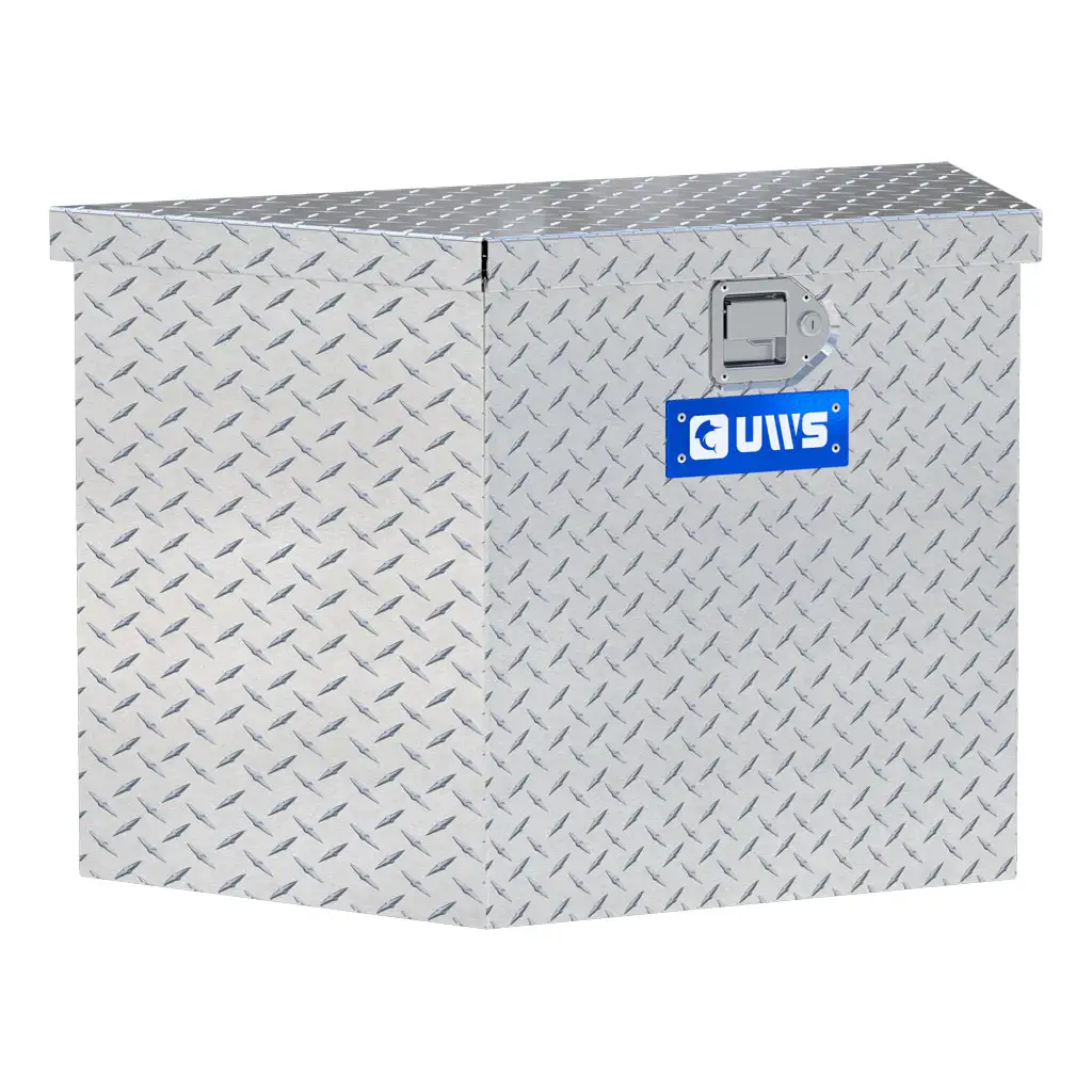 Bright Aluminum 34" Trailer Tongue Box (LTL Shipping Only)