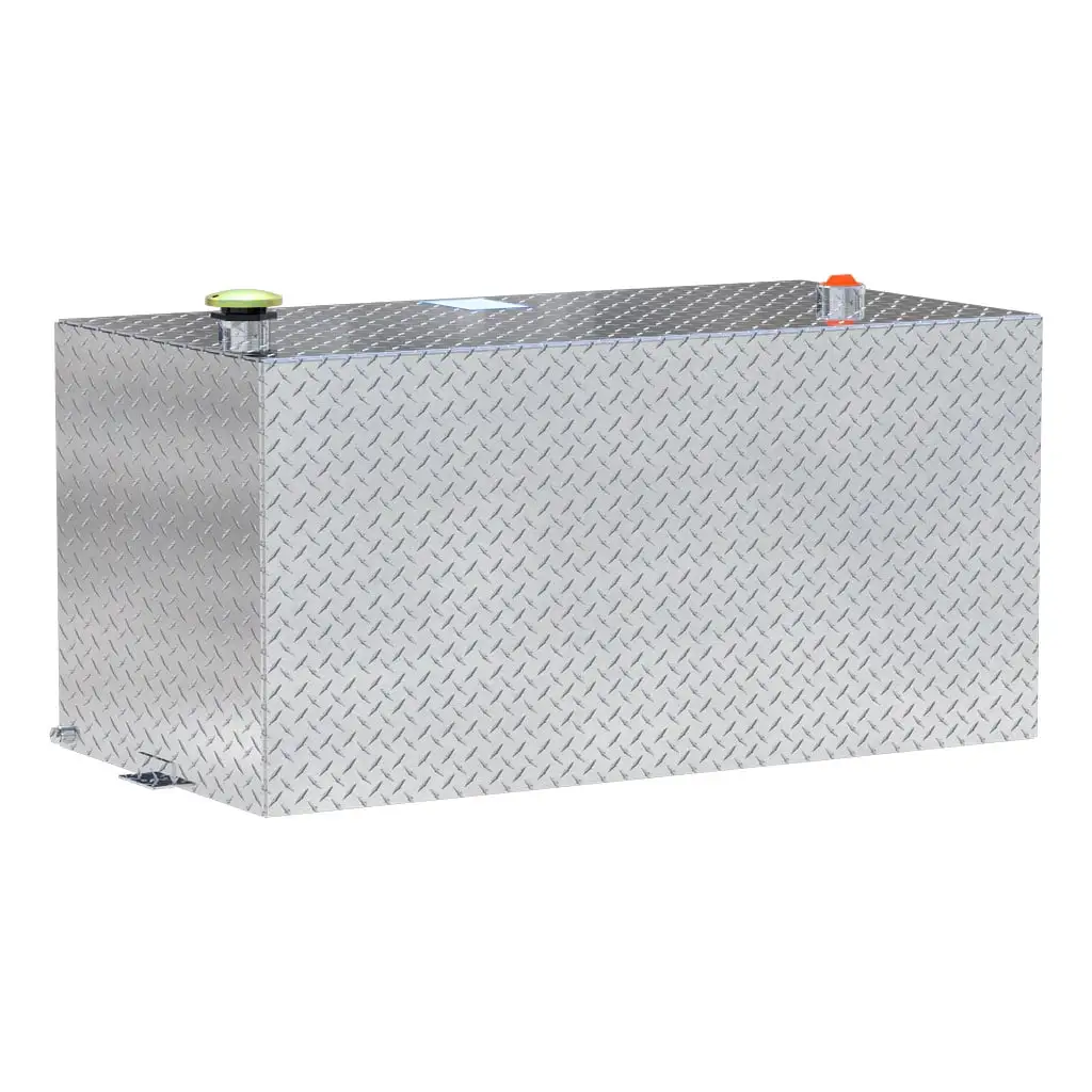 100-Gallon Rectangle Bright Aluminum Transfer Tank