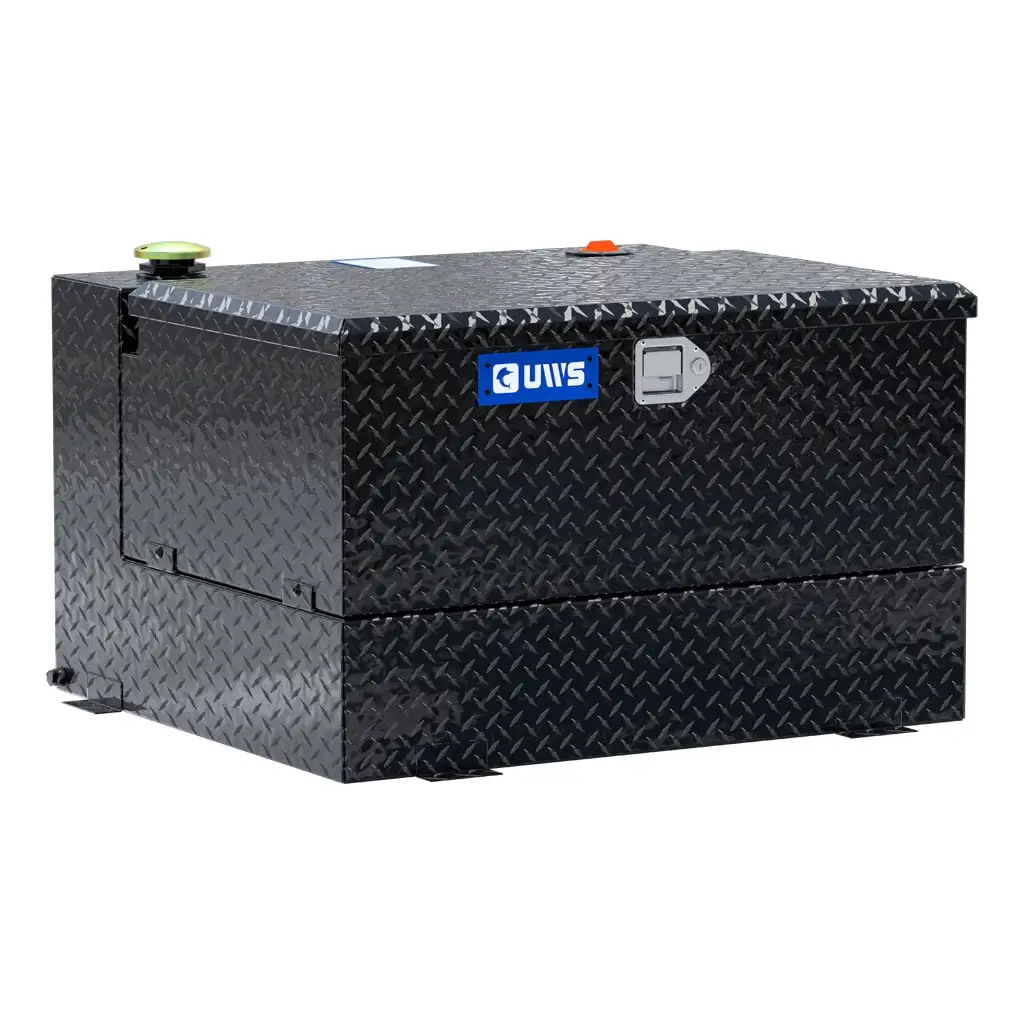 Gloss Black 50-Gallon Combo Aluminum Transfer Tank