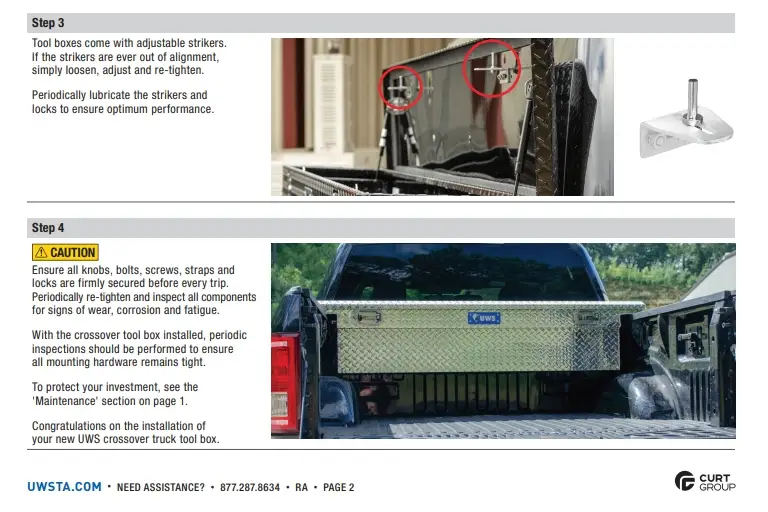 Chevy Colorado tool box installation