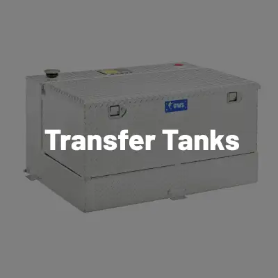 Transfer tanks for flatbed trucks