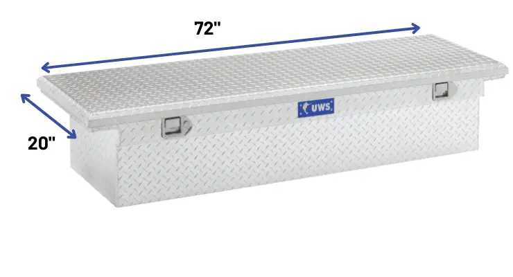 RAM 2500 Tool Box Size Dimensions