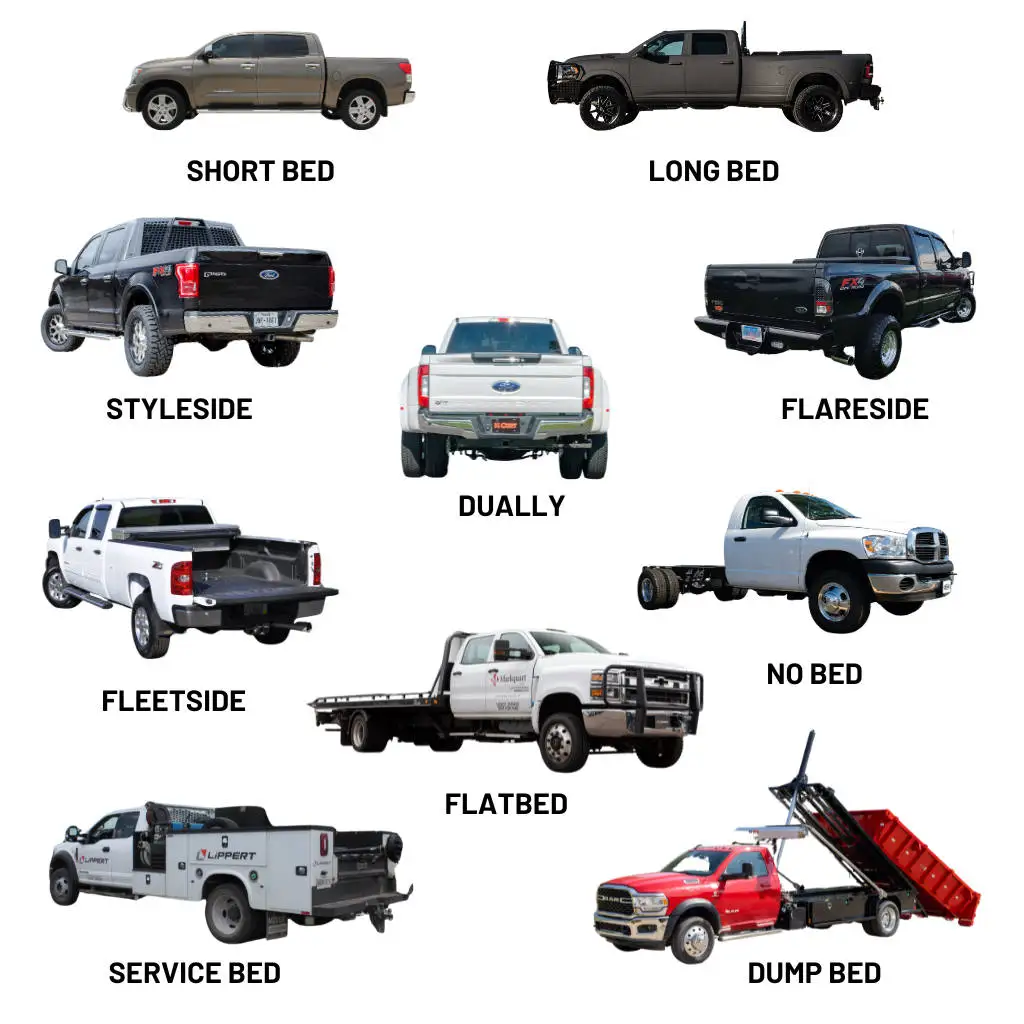 Types of Truck Beds Chart