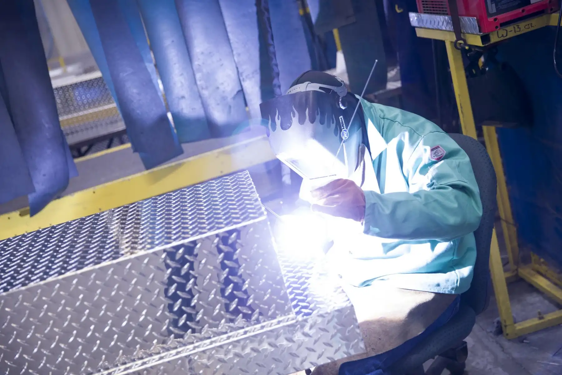 TIG welding truck tool box